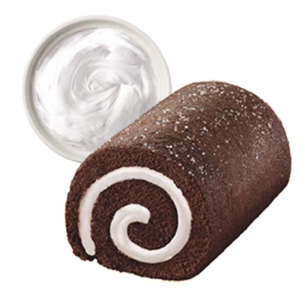 Roulé-Roll Cake with a bowl of Vanilla Flavoured Icing